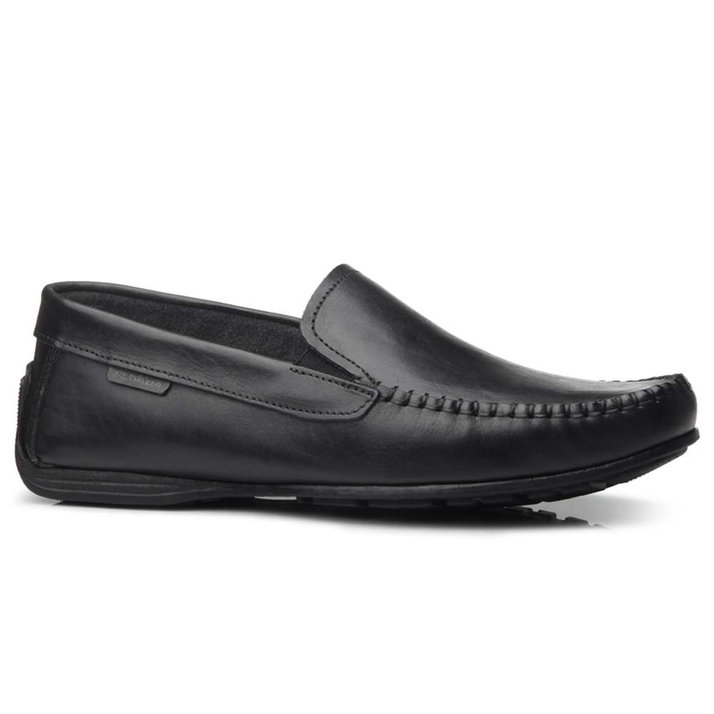 Mocassim Masculino Couro Drive Anilina Preto Pegada 140773-03