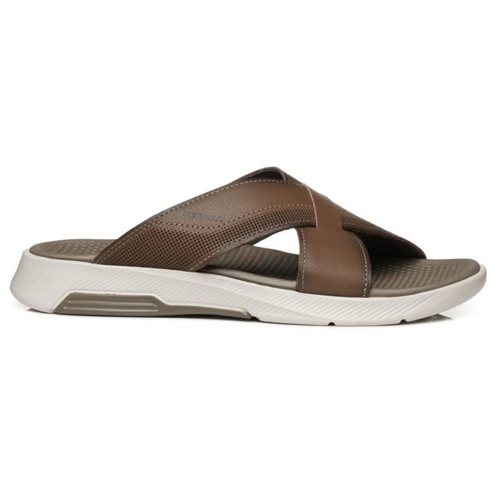 Chinelo Masculino Slide Caqui Pegada 134702-06