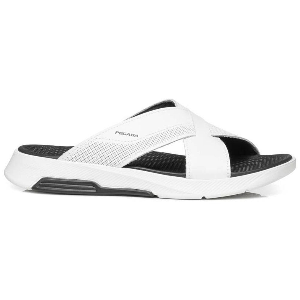 Chinelo Masculino Slide Branco Pegada 134702-01