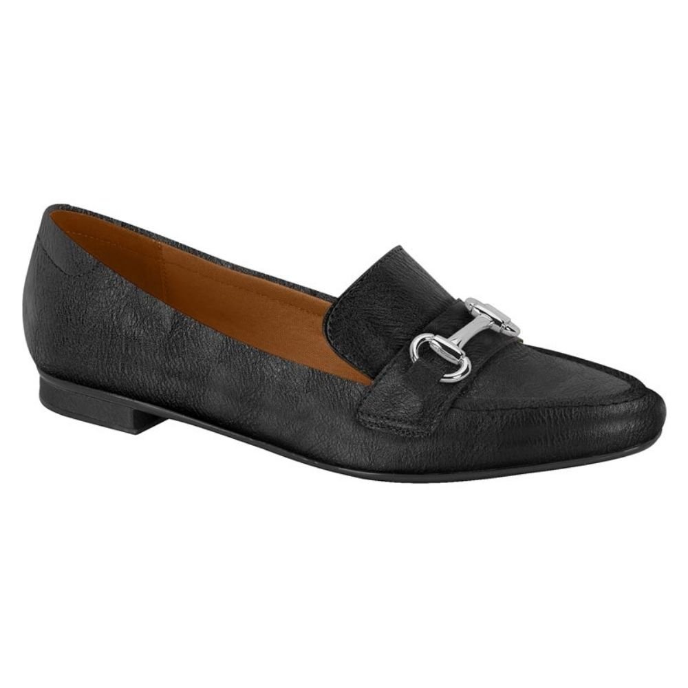 Mocassim Feminino Loafer Preto Vizzano 1351.106