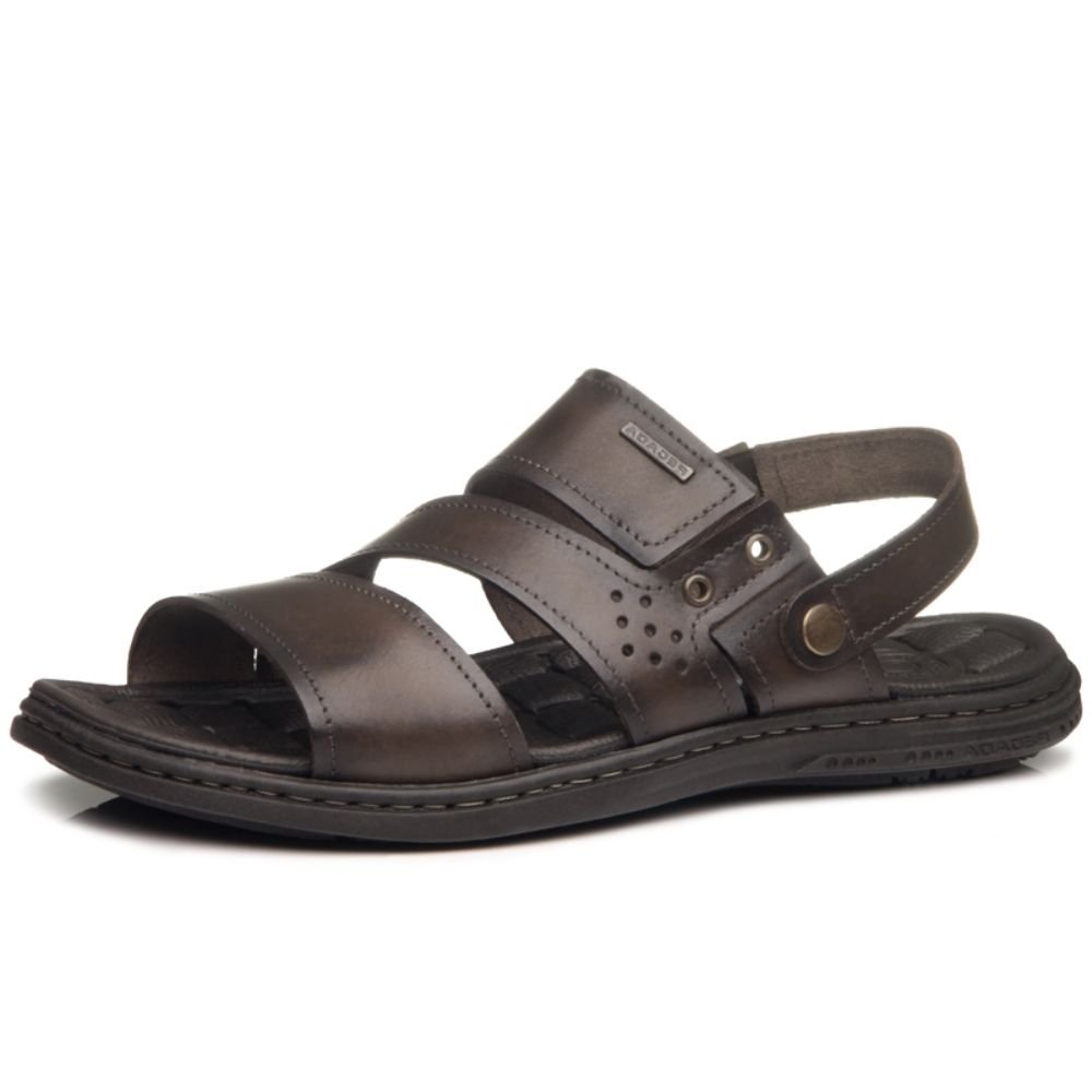 Sandália Papete Masculino Cravo Pegada 131224-02 Marrom 2