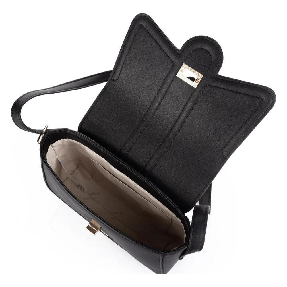 Bolsa Feminina Transversal Preto Dakota DK134-0001 Preto 4