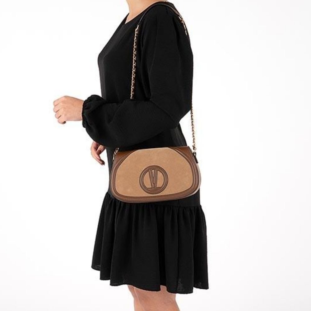 Bolsa Feminina Crossbody Capuccino Vizzano 10102.1 Bege/Marrom 2