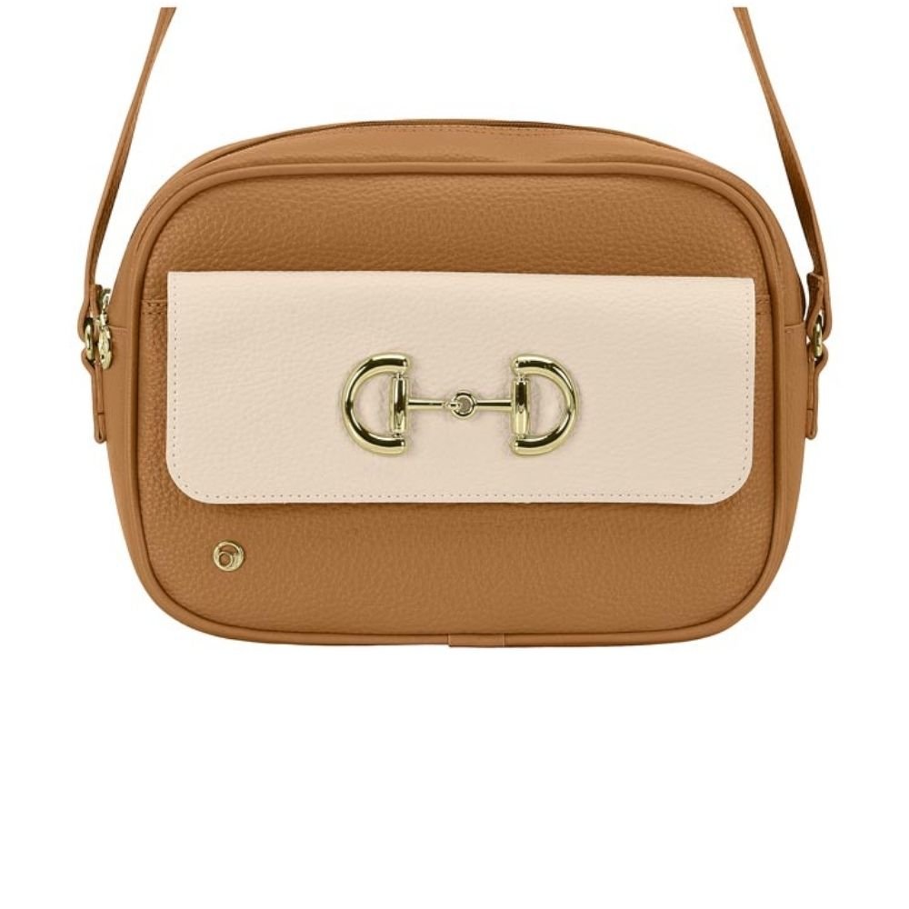 Bolsa Feminina Crossbody Camel Creme Beira Rio 80033.1