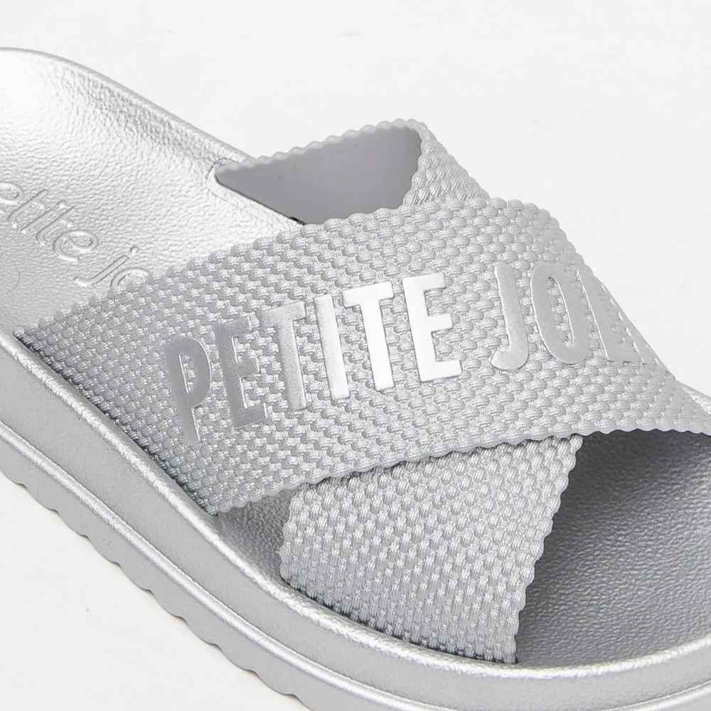 Chinelo Slide Feminino Smash Prata Petite Jolie PJ6812IIA Prata 3