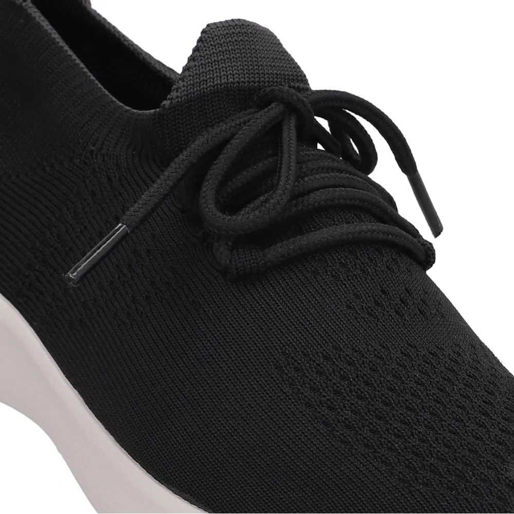 Tênis Casual Feminino Tricot Preto Usaflex UD03001 Preto 2