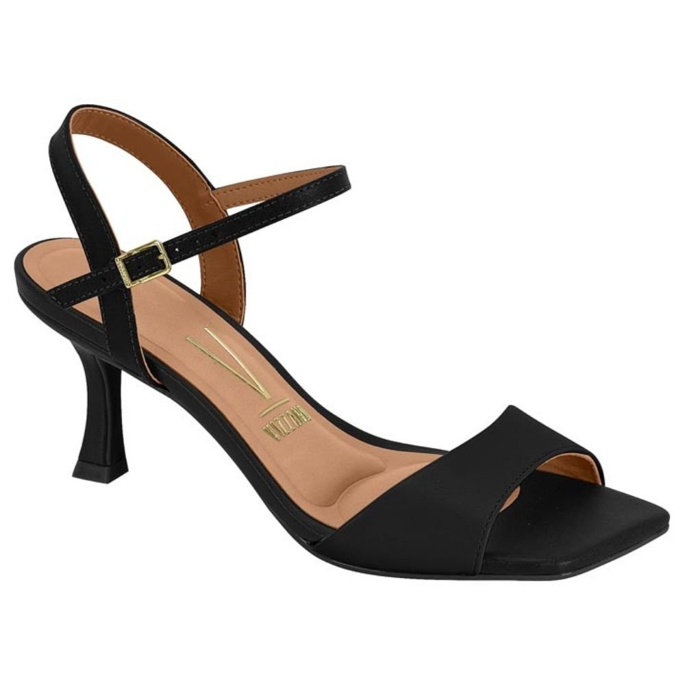 Sandália Feminina Salto Taça Preto Vizzano 6536.100