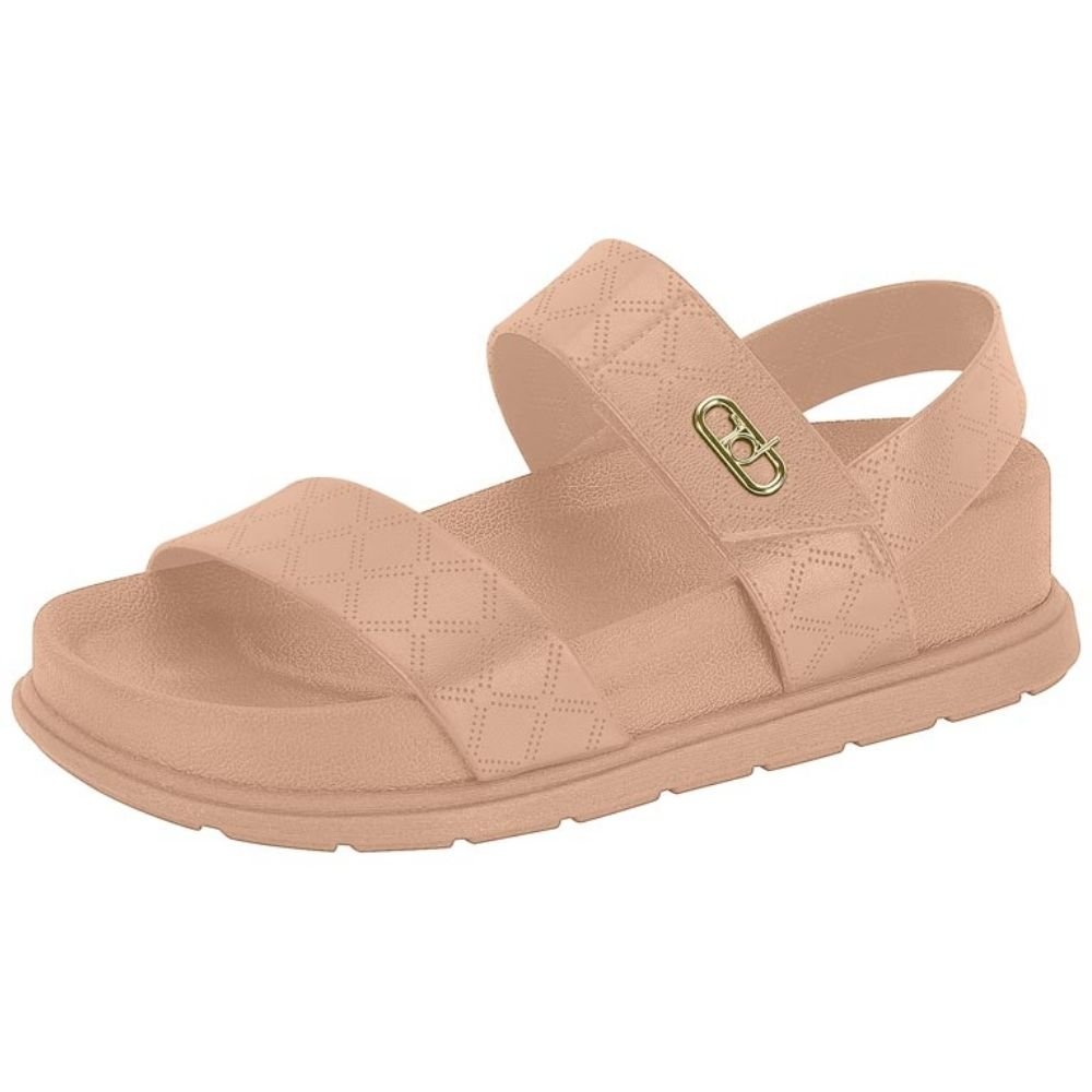 Sandália Papete Feminina Escócia Nude Beira Rio 8534.102 Nude 2