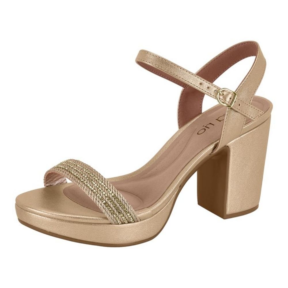 Sandália Feminina Meia Pata Dourado Beira Rio 8371.222