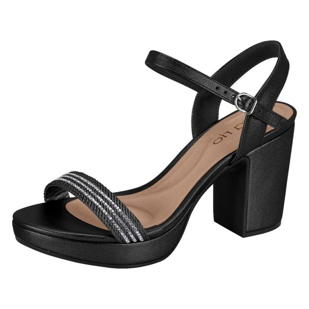 Sandália Feminina Meia Pata Preto Grafite Beira Rio 8371.222 Preto 2