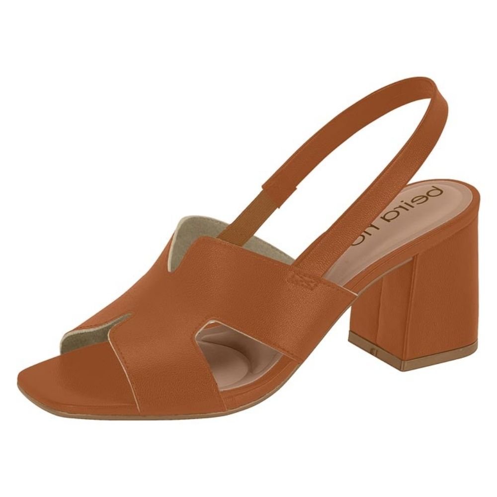 Sandália Feminina Slingback Camel Beira Rio 8436.231 Marrom 2
