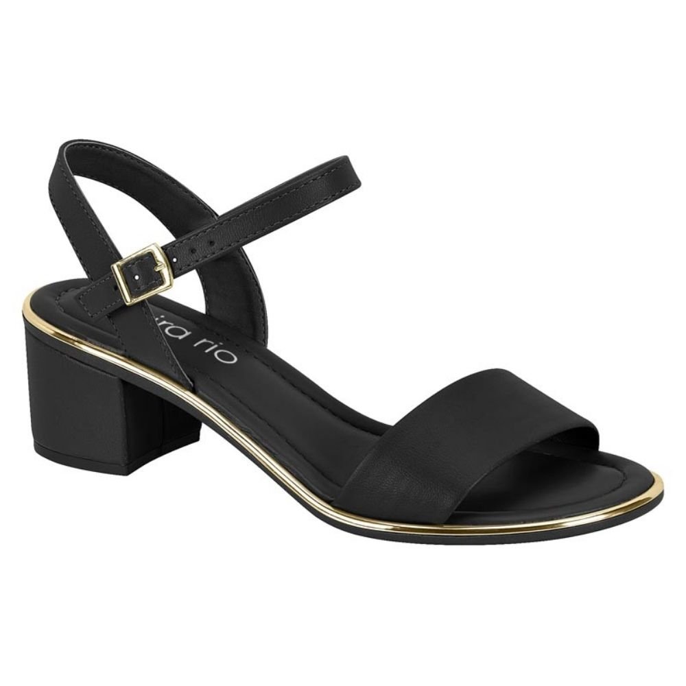 Sandália Feminina Salto Bloco Preto Beira Rio 8379.203