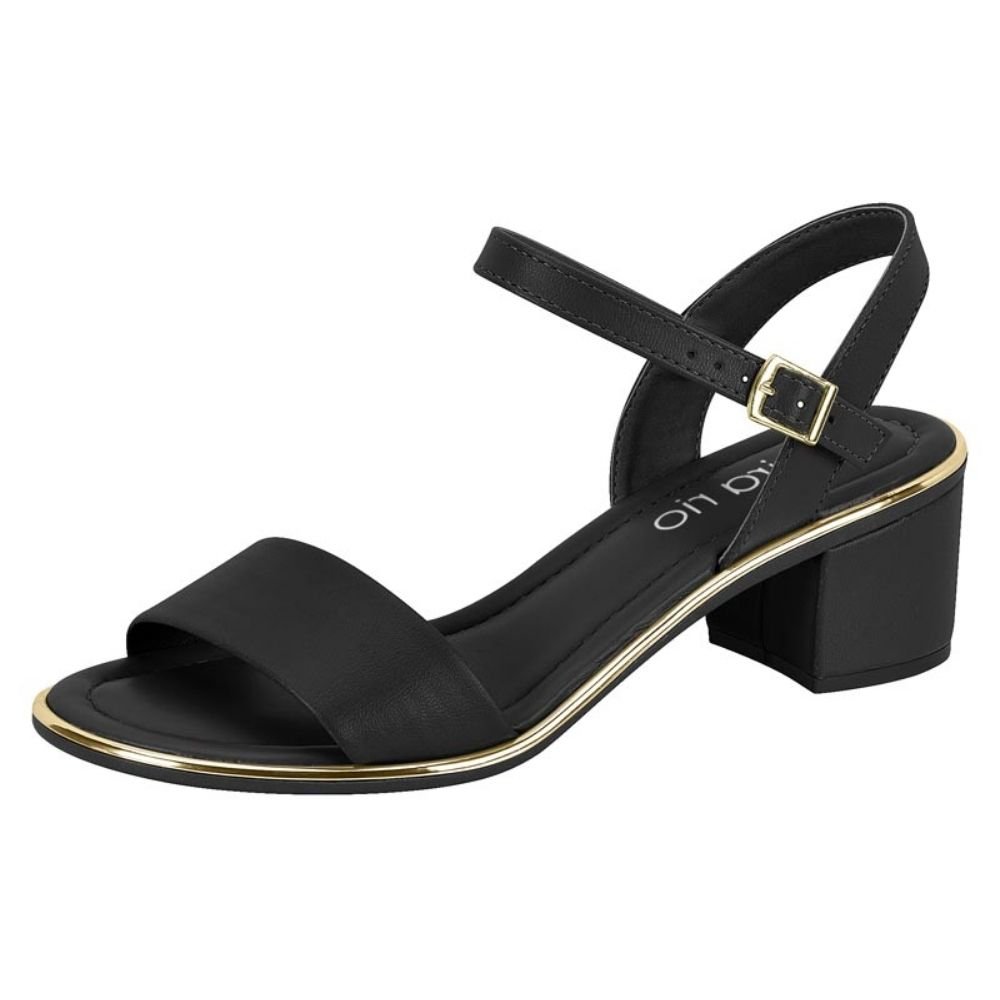 Sandália Feminina Salto Bloco Preto Beira Rio 8379.203 Preto 2