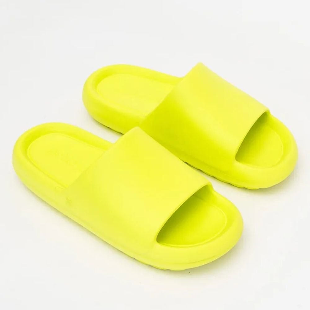 Chinelo Feminino Slide Hug Limão Petite Jolie PJ7639 Amarelo 3