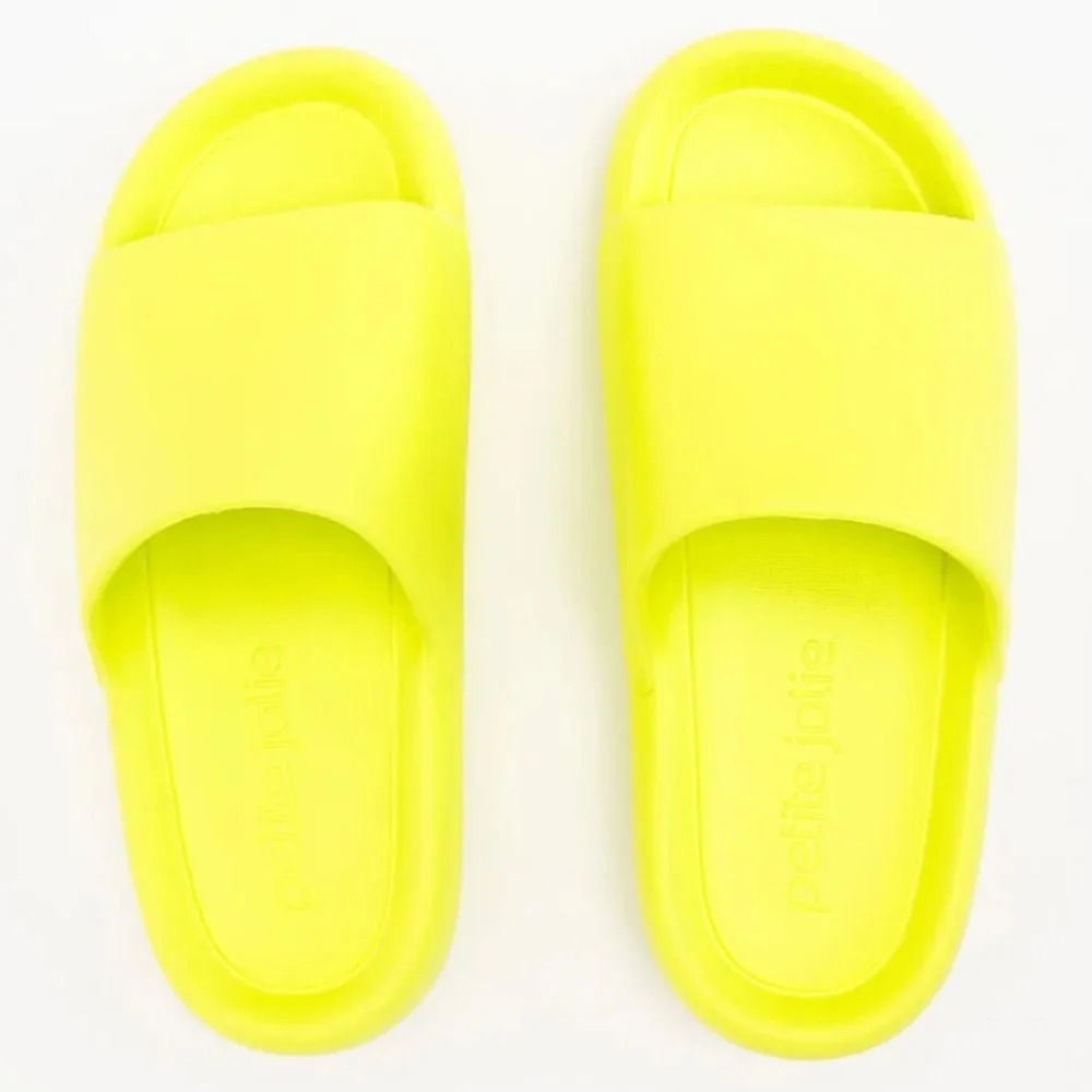 Chinelo Feminino Slide Hug Limão Petite Jolie PJ7639 Amarelo 4