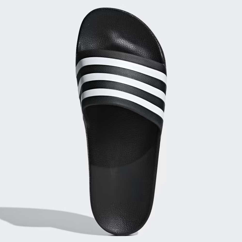 Chinelo Unissex Adilette Aqua Preto Branco Adidas F35543 Preto 3