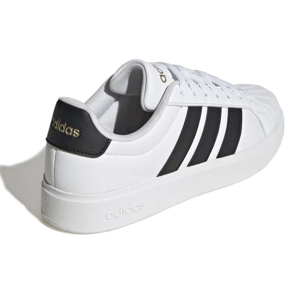 Tênis Casual Feminino Streetwalk Branco Preto Adidas JP8282 Branco 4