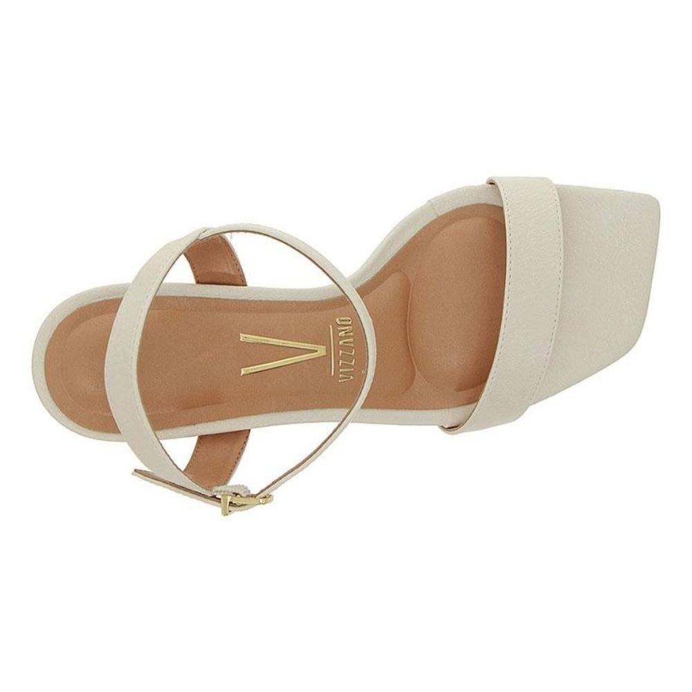 Sandália Feminina Salto Taça Branco Off Vizzano 6536.113 Branco 4