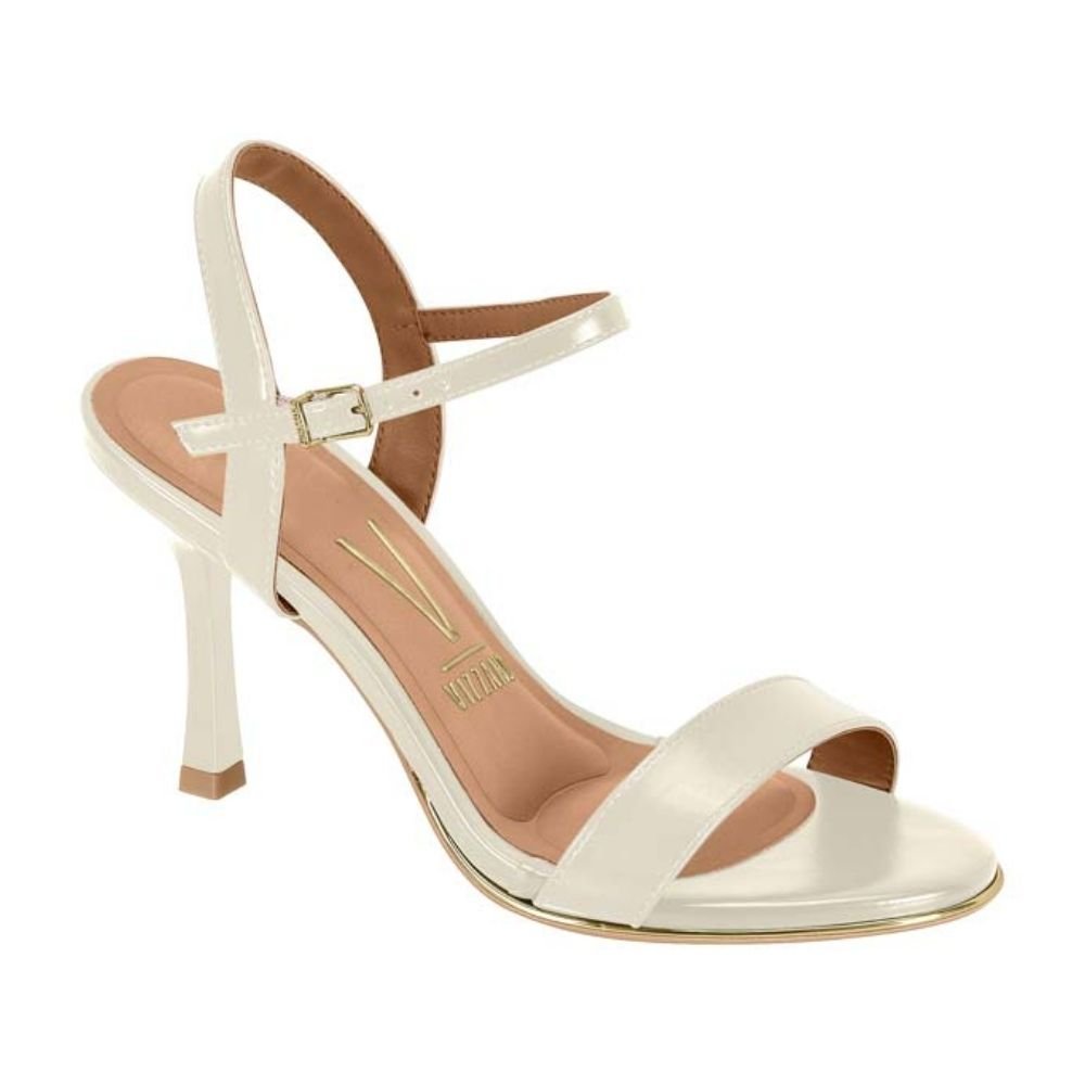 Sandália Feminina Salto Fino Branco Off Vizzano 6552.100