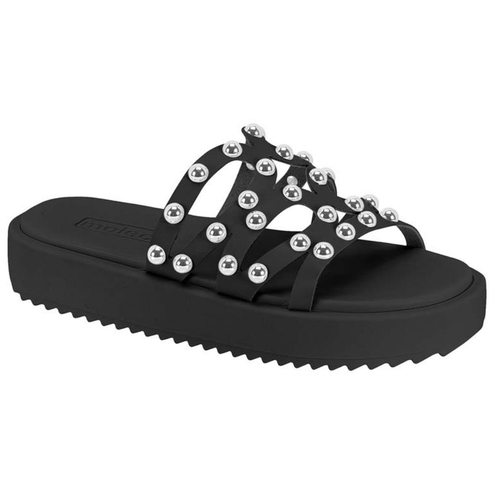 Chinelo Feminino Flatform Preto Moleca 5489.121