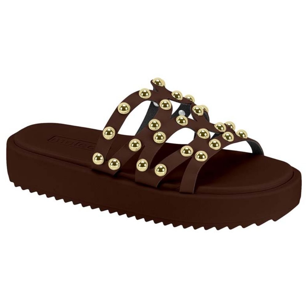 Chinelo Feminino Flatform Chocolate Moleca 5489.121