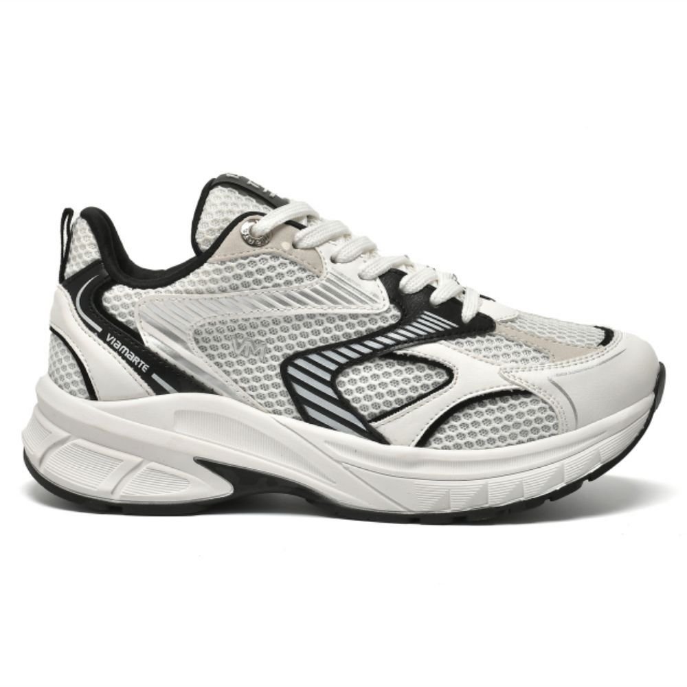 Tênis Casual Feminino Preto Multi Via Marte 240-010-01