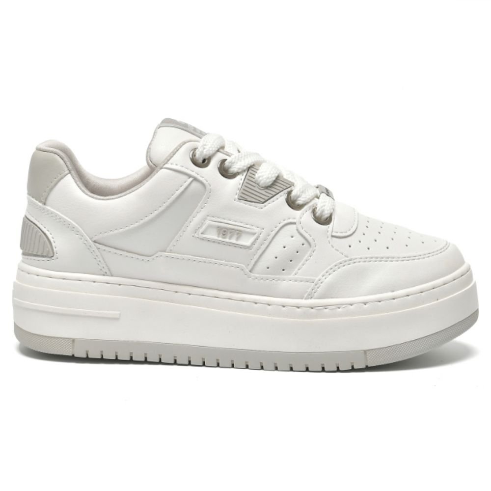 Tênis Casual Feminino Branco Neve Via Marte 306-001-03