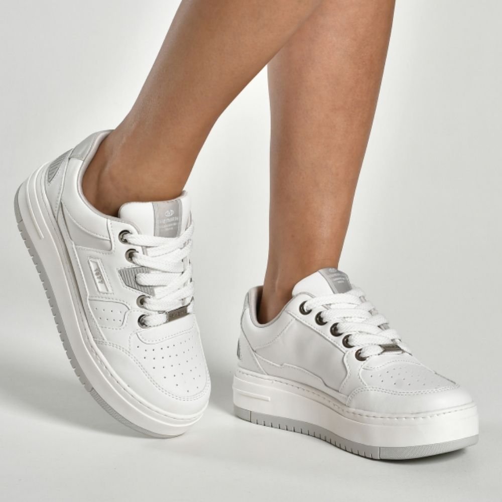 Tênis Casual Feminino Branco Neve Via Marte 306-001-03 Branco 2