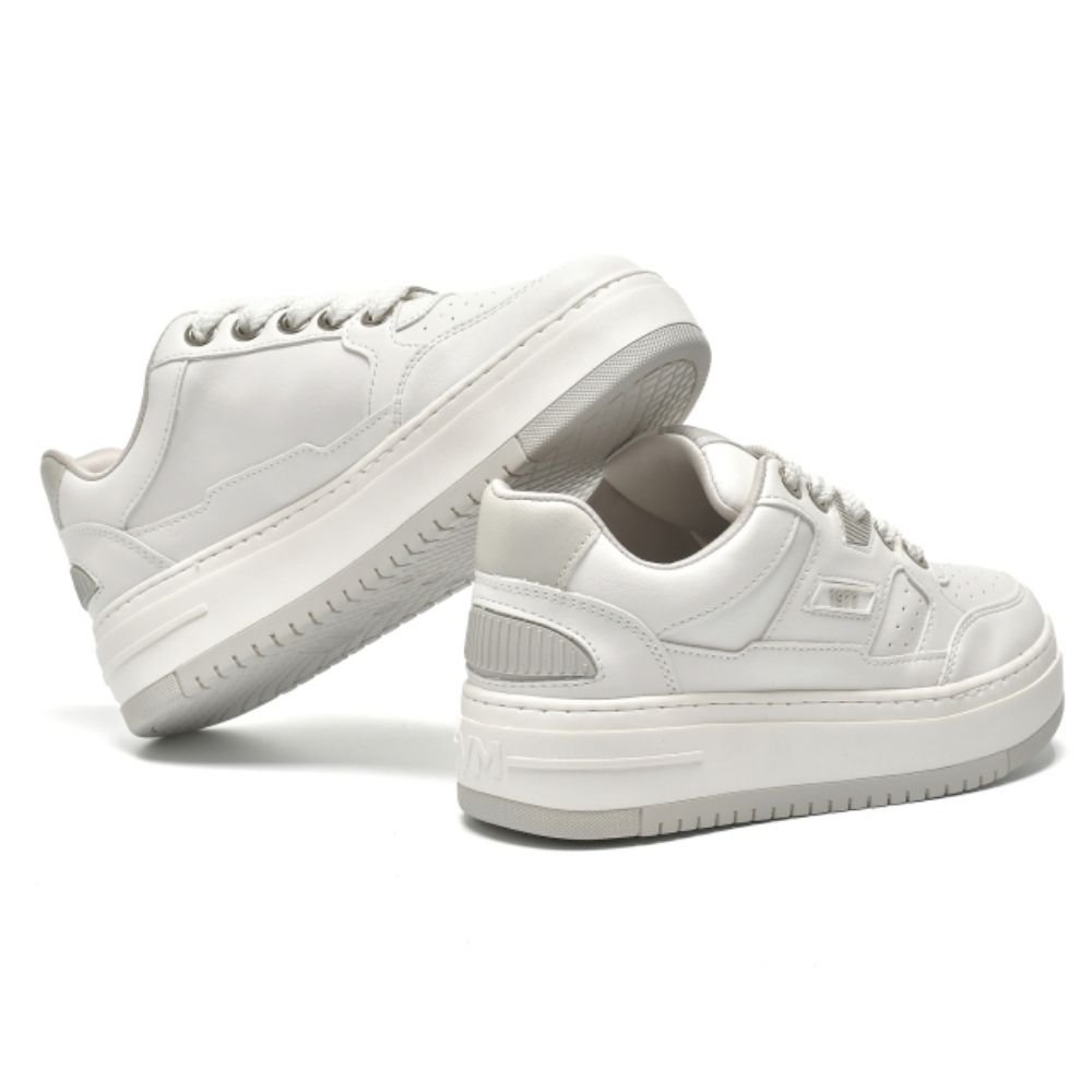 Tênis Casual Feminino Branco Neve Via Marte 306-001-03 Branco 4