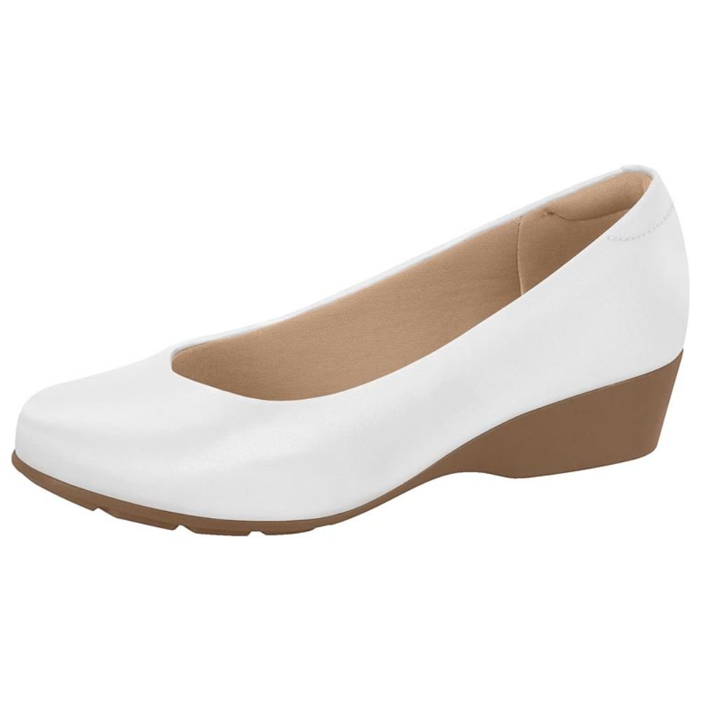 Sapato Social Feminino Anabela Branco Modare 7014.200 Branco 2
