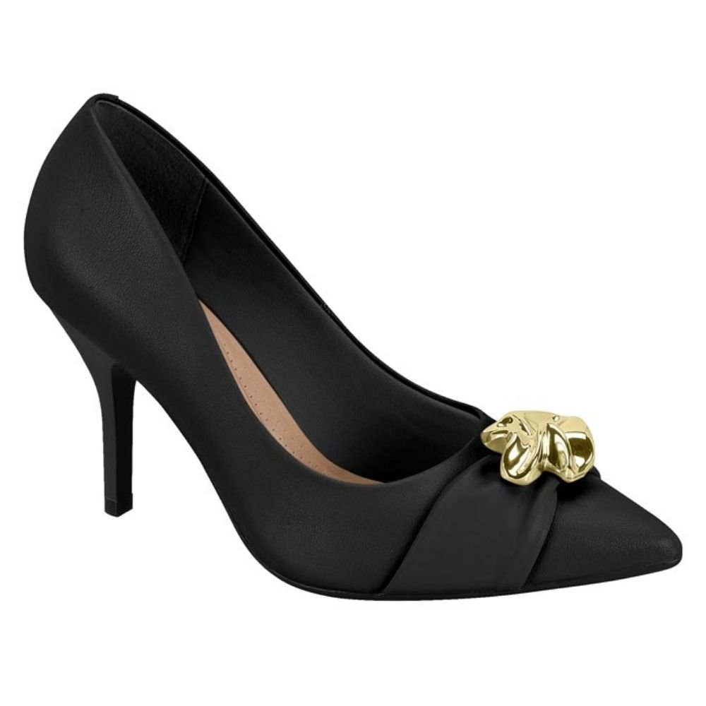 Scarpin Feminino Salto Alto Preto Beira Rio 4122.1494