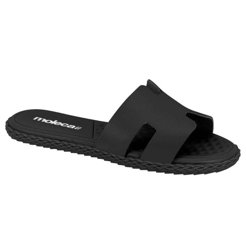 Chinelo Feminino Napa Preto Moleca 5452.253