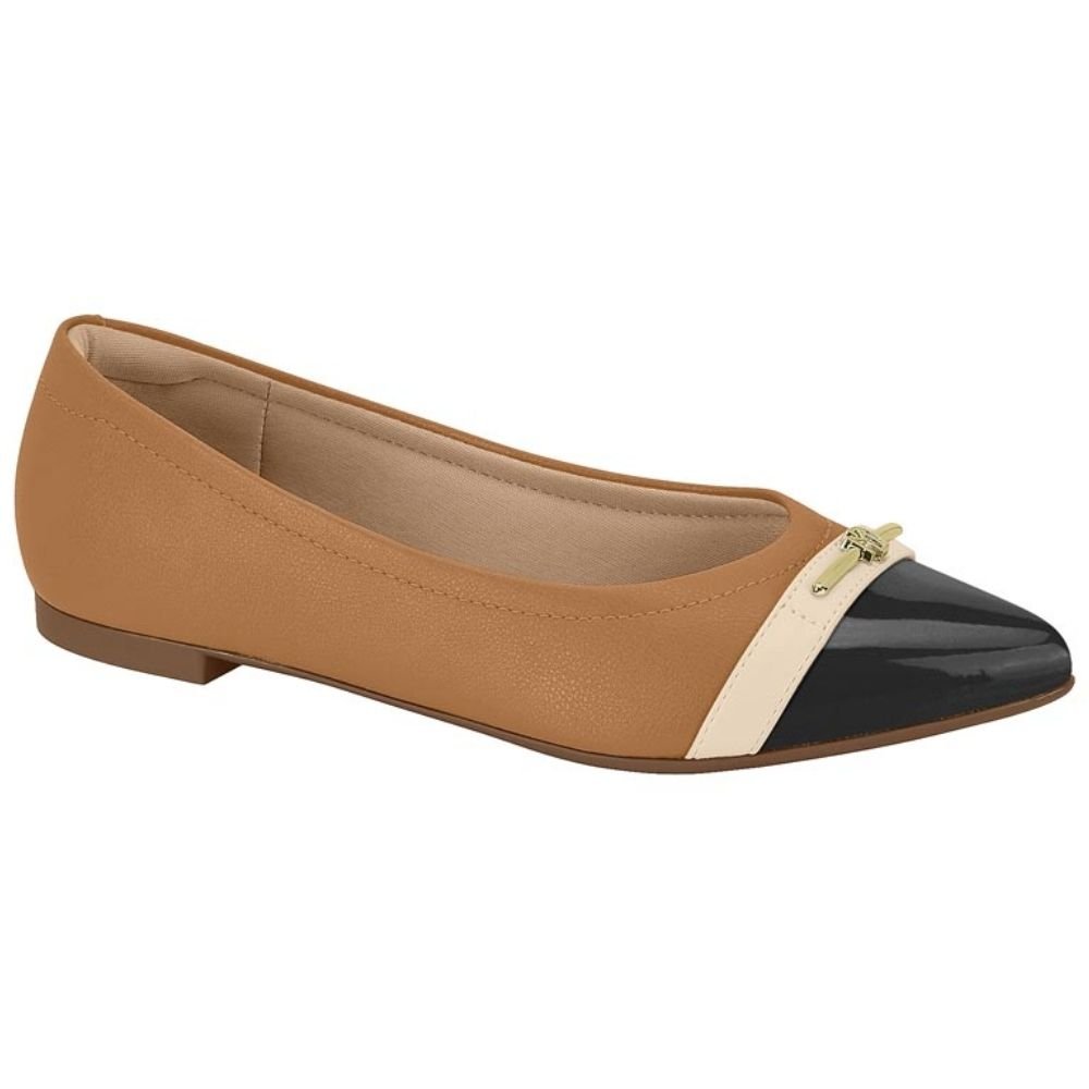 Sapatilha Feminina Camel Preto Creme Modare 7334.244