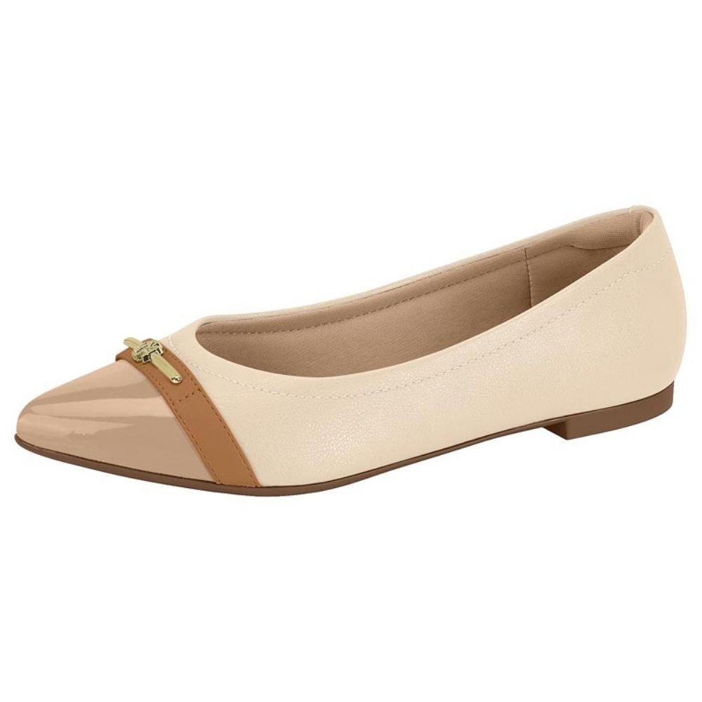 Sapatilha Feminina Creme Bege Camel Modare 7334.244?  Bege 2