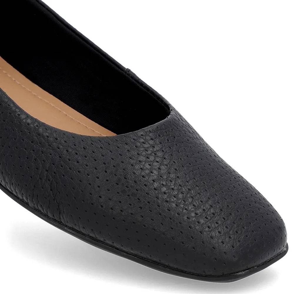 Sapatilha Feminina Couro Preto Usaflex AG40026 Preto 2