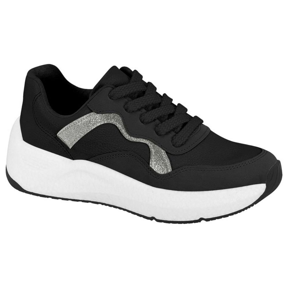 Tênis Casual Feminino Jogging Preto Grafite Beira Rio 4327.102