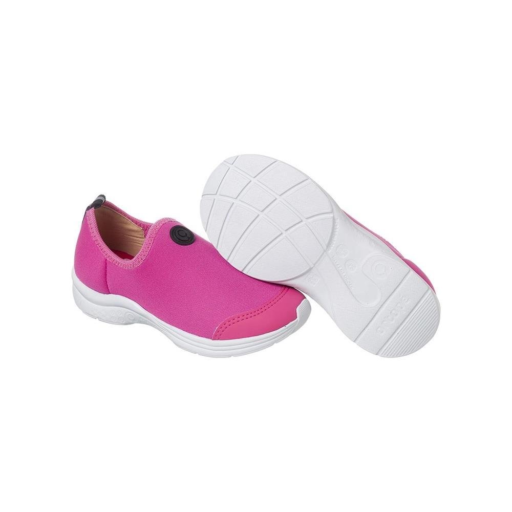 Tênis Infantil Menina Ortopé Joy Comfy Slip On Calce Fácil Rosa 6