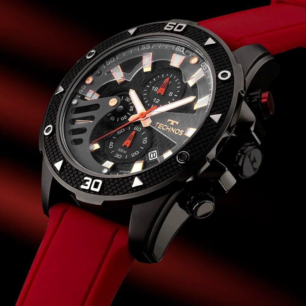 Relógio Technos Masculino Ts_Carbon JS15FS/2P. Vermelho 2