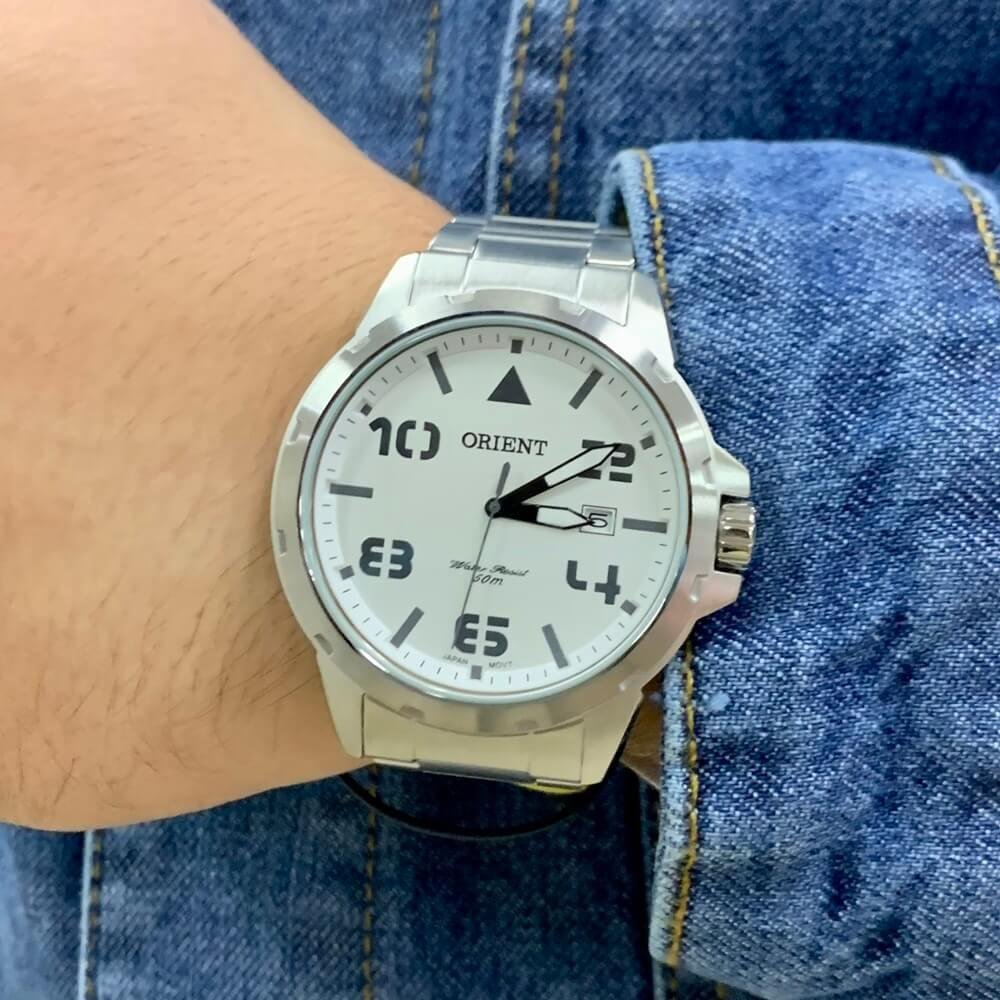 Relógio Orient Masculino MBSS1195A S2SX. Prata 5