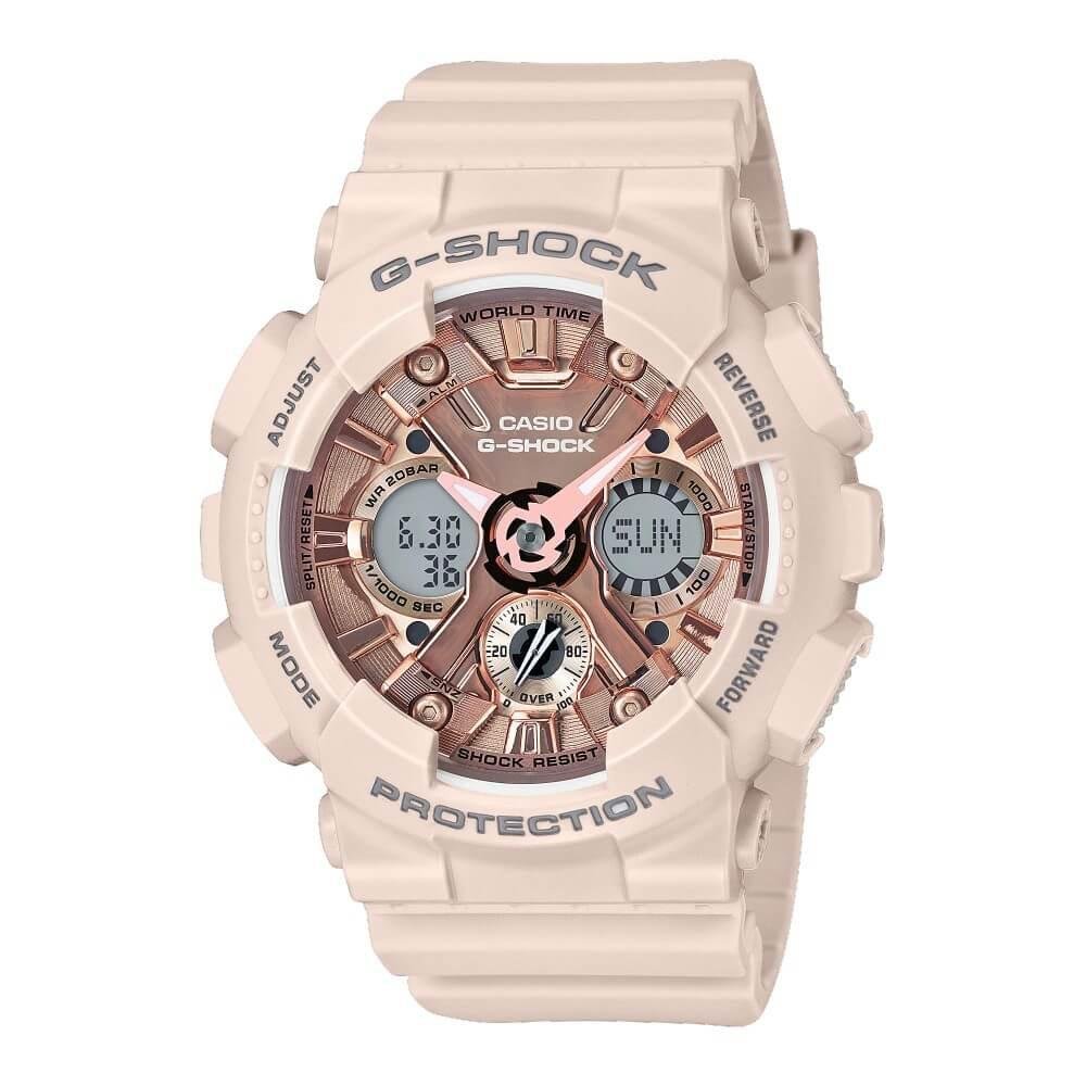 Relógio Casio feminino G-Shock GMA-S120MF-4ADR. Bege 1