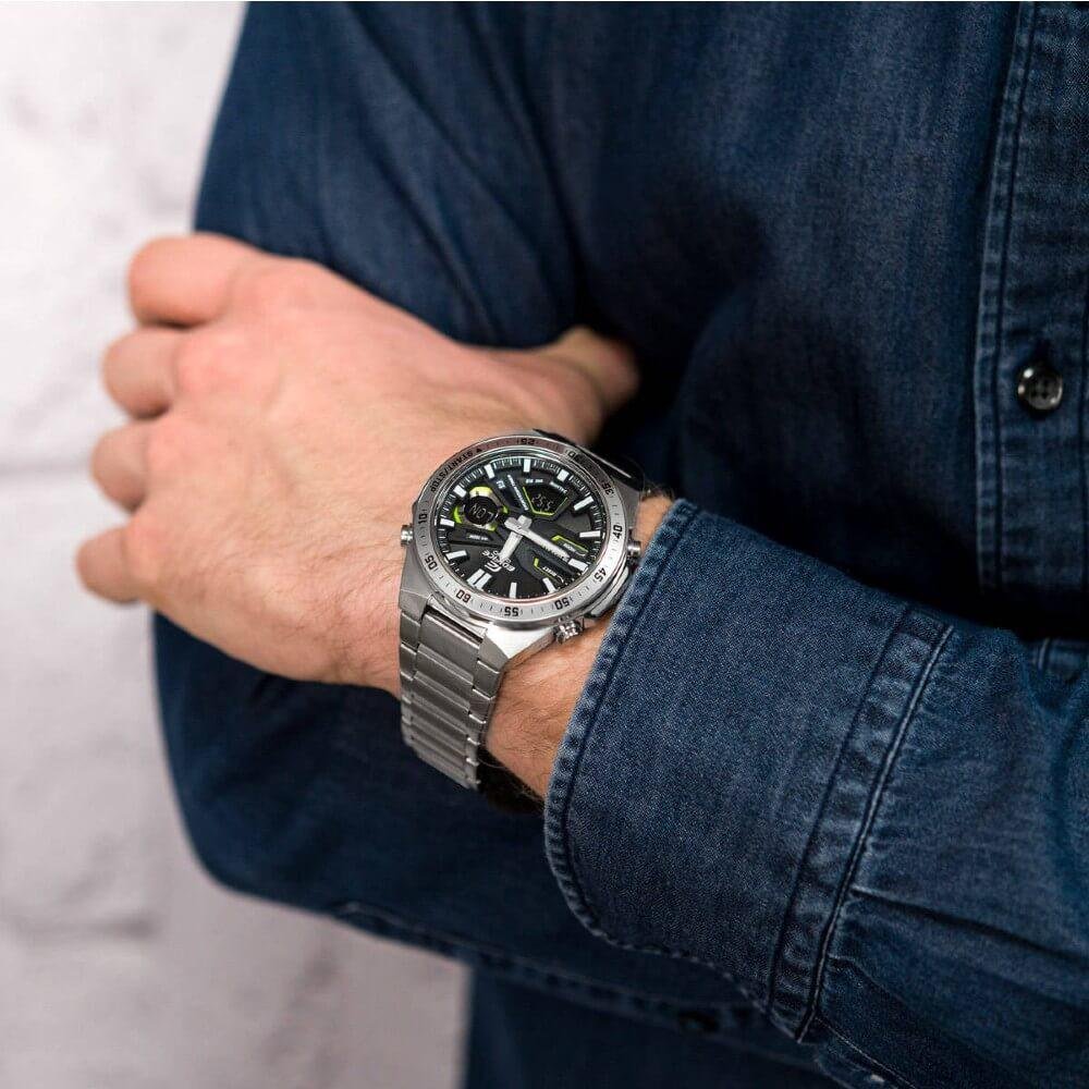 Relógio Casio Edifice Masculino EFV-C110D-1A3VDF Prata 2