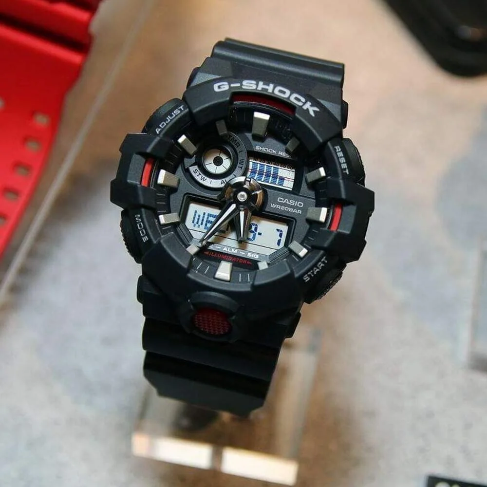 Relógio Casio G-Shock Masculino GA-700-1ADR Preto 3
