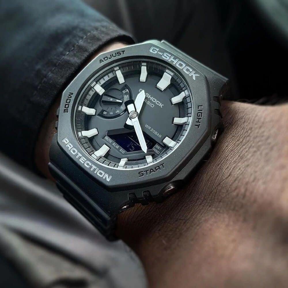 Relógio Casio G-SHOCK GA-2100-1ADR *Carbon Core Guard. Preto 2