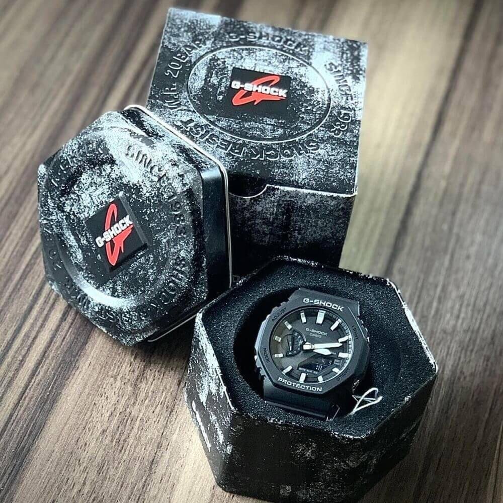 Relógio Casio G-SHOCK GA-2100-1ADR *Carbon Core Guard. Preto 6