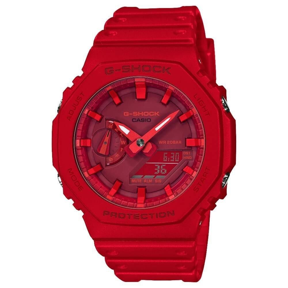 Relógio Casio G-SHOCK GA-2100-4ADR *Carbon Core Guard Vermelho