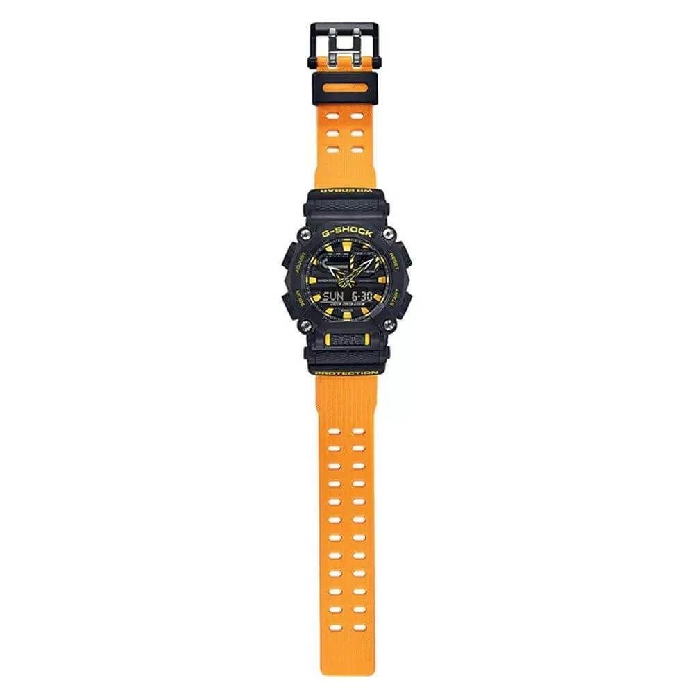 Relógio Casio G-Shock Masculino GA-900A-1A9DR. Preto/Amarelo 3