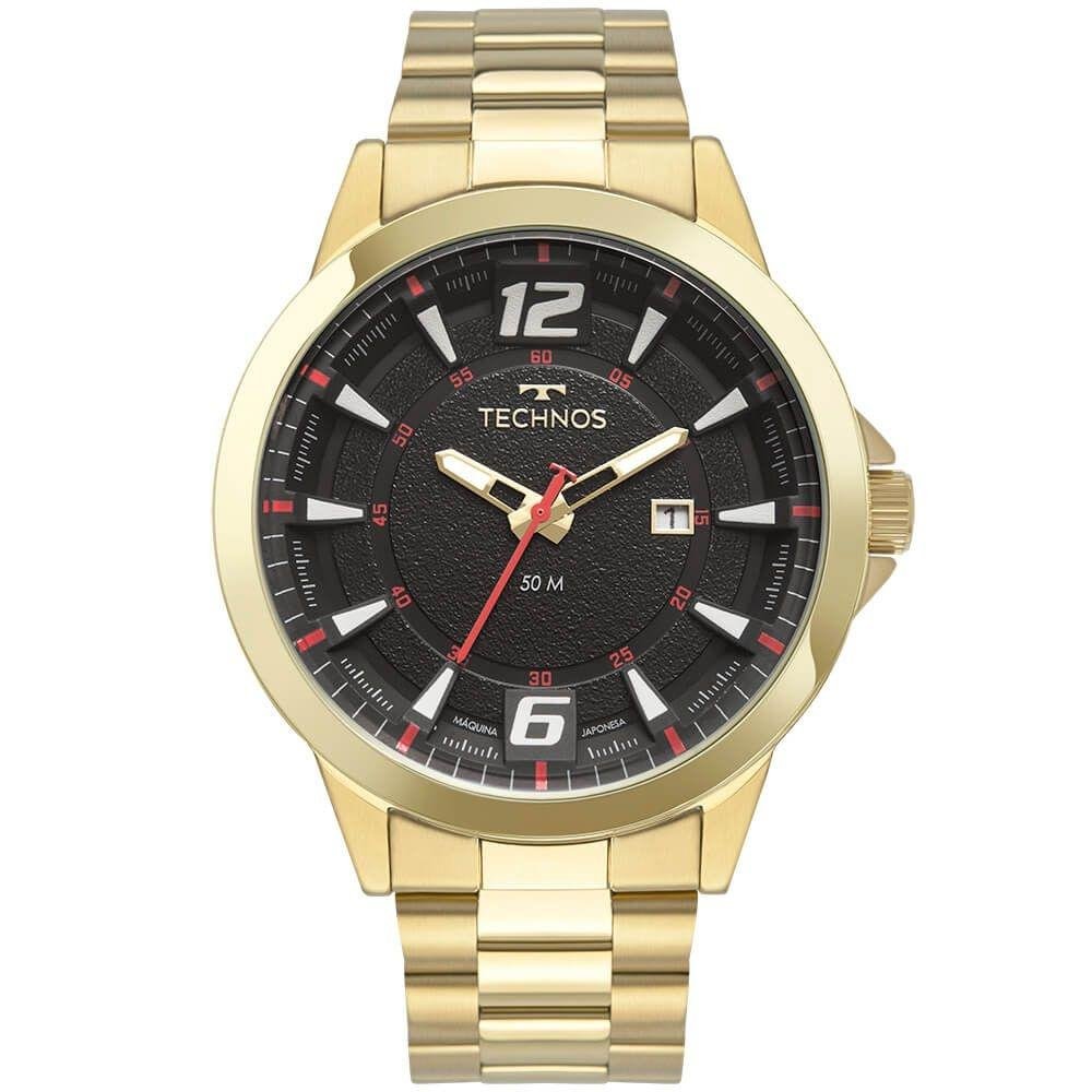 Relógio Technos Masculino Performance Racer 2117LDO/1P. Dourado 1