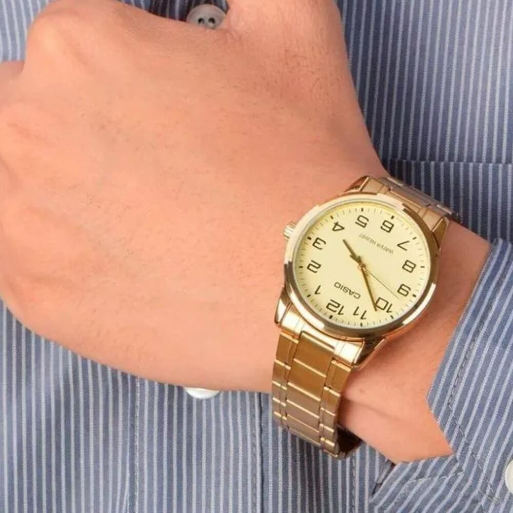 Relógio Casio Collection Masculino MTP-V001G-9BUDF Dourado 5