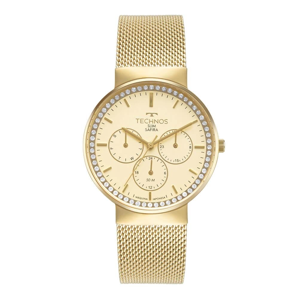 Relógio Technos Feminino Slim 6P29ALW/1D Dourado 1