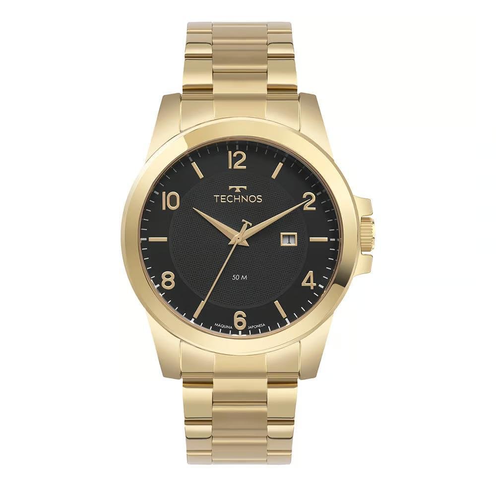 Relógio Technos Masculino Steel 2117LFM/1P Dourado 1